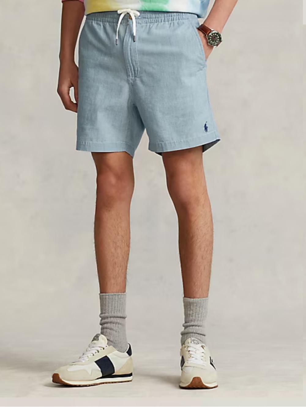Polo Ralph Lauren Prepster Chambray Shorts 6 inch inseam in denim blue size XXL